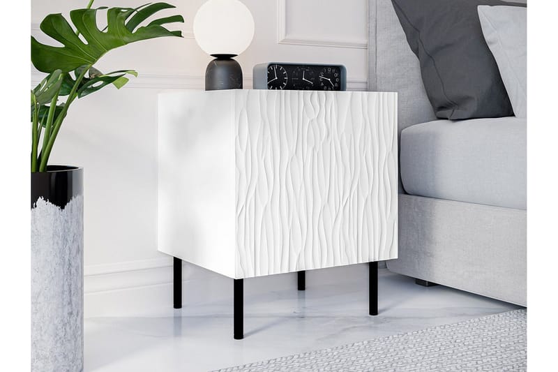 Strontian Sängbord 44 cm Scandinavian Choice White - Møbler - Borde - Aflastningsbord - Sengebord