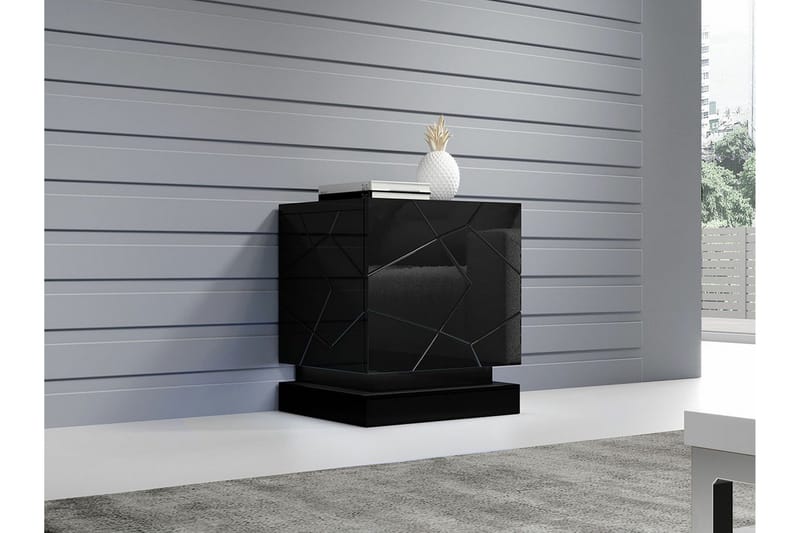 Strontian Sängbord 46 cm Scandinavian Choice Black - Møbler - Borde - Aflastningsbord - Sengebord