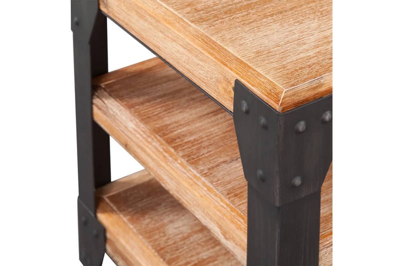 Stuemøbelsæt I Tre Dele Massivt Akacietræ - Brun - Sengebord