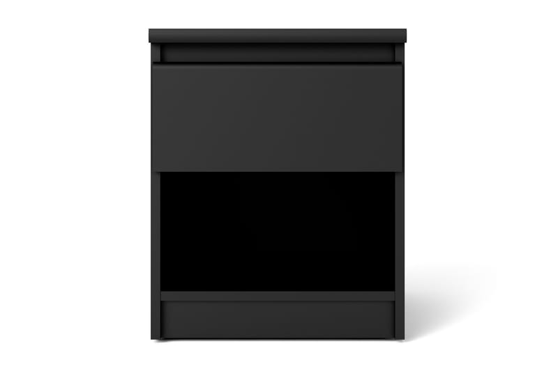 Style Sengebord med 1 Skuffe - Sort - Møbler - Borde - Aflastningsbord - Sengebord