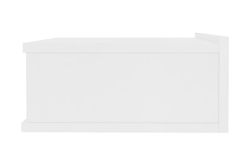 Svævende natbord 40 x 30 x 15 cm spånplade hvid - Hvid - Sengebord