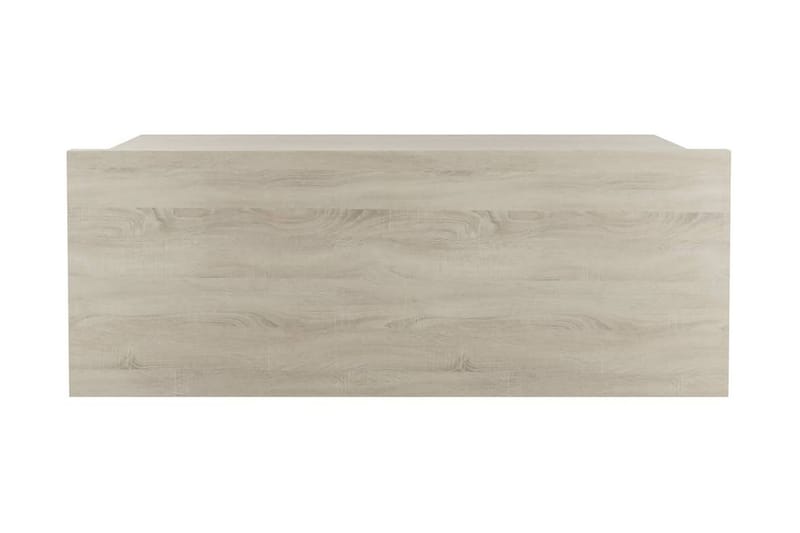 Svævende natbord 40 x 30 x 15 cm spånplade sonoma-eg - Brun - Møbler - Borde - Aflastningsbord - Sengebord