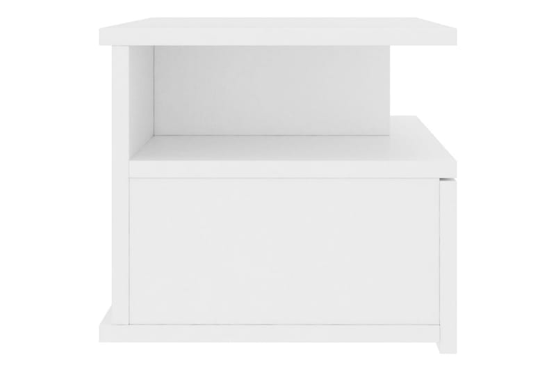 Svævende natbord 40 x 31 x 27 cm spånplade hvid - Hvid - Møbler - Borde - Aflastningsbord - Sengebord