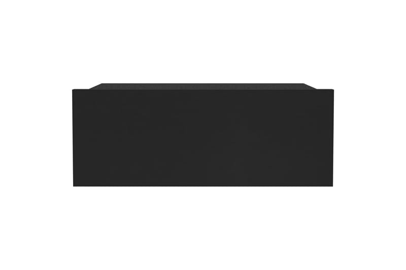 Svævende natborde 2 stk. 40 x 30 x 15 cm spånplade sort - Sort - Møbler - Borde - Aflastningsbord - Sengebord