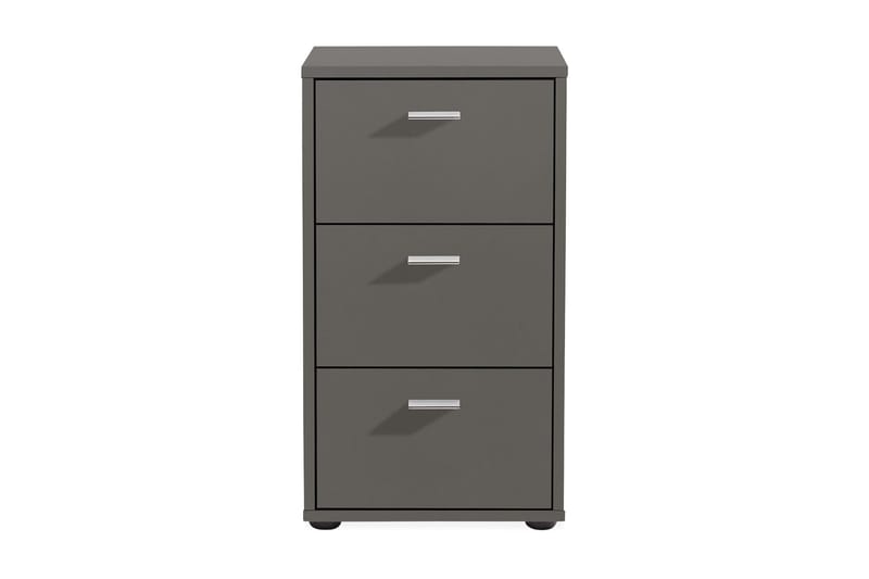 Virginia Sengebord 35 cm med Opbevaring 3 Skuffer, Grå