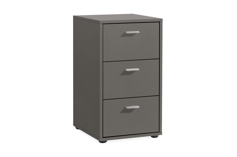 Virginia Sengebord 35 cm med Opbevaring 3 Skuffer - Grå - Møbler - Borde - Aflastningsbord - Sengebord