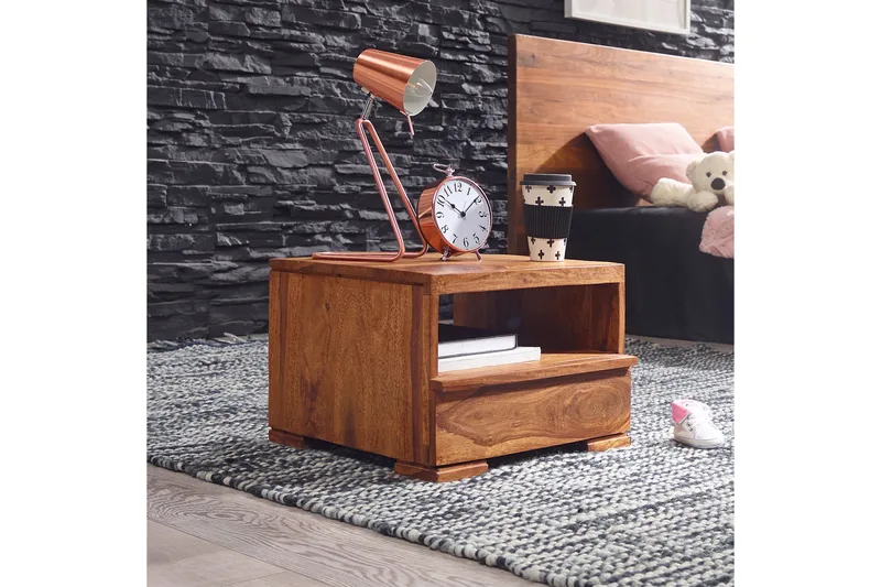 Werdebaugh Sengebord 40 cm - Træ / natur - Møbler - Borde - Aflastningsbord - Sengebord