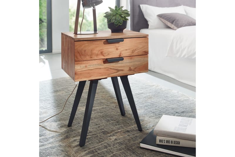 Willowdale Sengebord 47 cm - Brun / sort - Møbler - Borde - Aflastningsbord - Sengebord