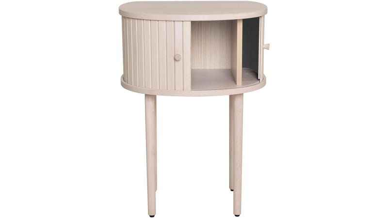 Sengebord Yngvar 68 cm - Hvidpigmenteret eg - Møbler - Borde - Aflastningsbord - Sengebord
