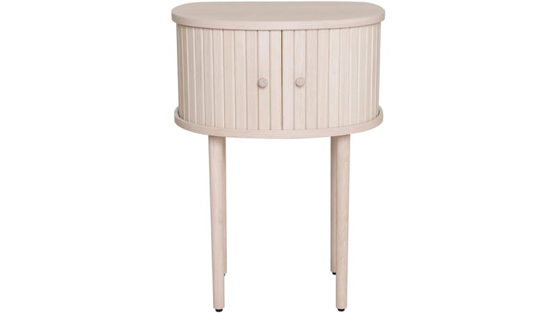Sengebord Yngvar 68 cm - Hvidpigmenteret eg - Møbler - Borde - Aflastningsbord - Sengebord