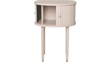 Sengebord Yngvar 68 cm - Hvidpigmenteret eg - Møbler - Borde - Aflastningsbord - Sengebord