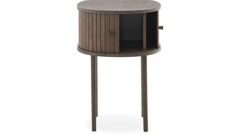 Sengebord Yngvar H68 cm - Brunlakeret eg - Møbler - Borde - Aflastningsbord - Sengebord