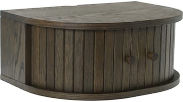 Sengebord Yngvar Væghængt - Brunlakeret eg - Møbler - Borde - Aflastningsbord - Sengebord
