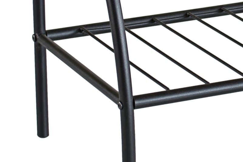 Zenon Sengebord 54 cm med Opbevaring Hylde - Sort/Natur - Møbler - Borde - Aflastningsbord - Sengebord