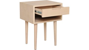 Sengebord Presta Lav - Hvidpigmenteret eg - Møbler - Borde - Aflastningsbord - Sengebord