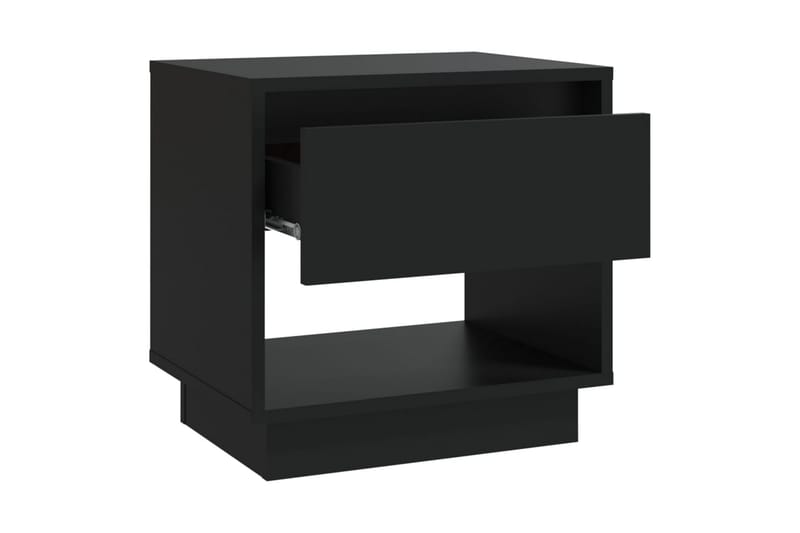 sengeborde 2 stk. 45x34x44 cm spånplade sort - Sort - Møbler - Borde - Aflastningsbord - Sengebord