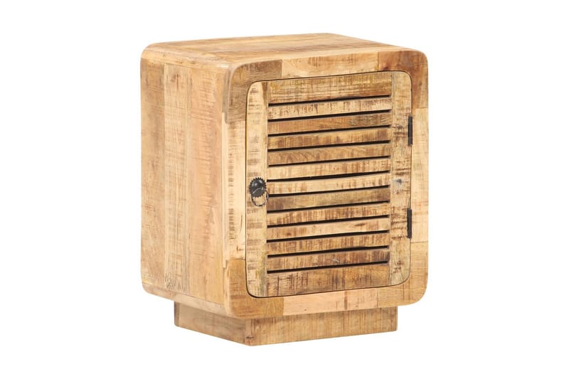 Sengeskab 40x30x50 cm ru mangotræ - Brun - Møbler - Borde - Aflastningsbord - Sengebord
