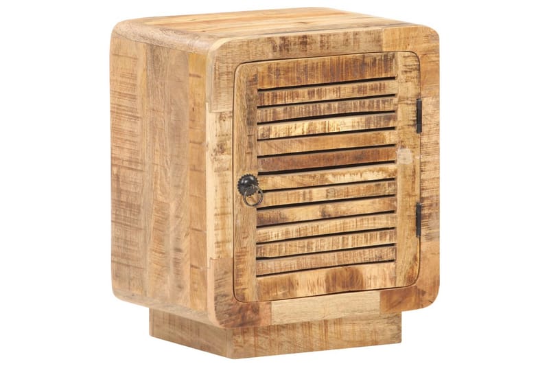 Sengeskab 40x30x50 cm ru mangotræ - Brun - Møbler - Borde - Aflastningsbord - Sengebord