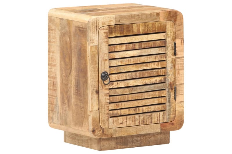 Sengeskab 40x30x50 cm ru mangotræ - Brun - Møbler - Borde - Aflastningsbord - Sengebord