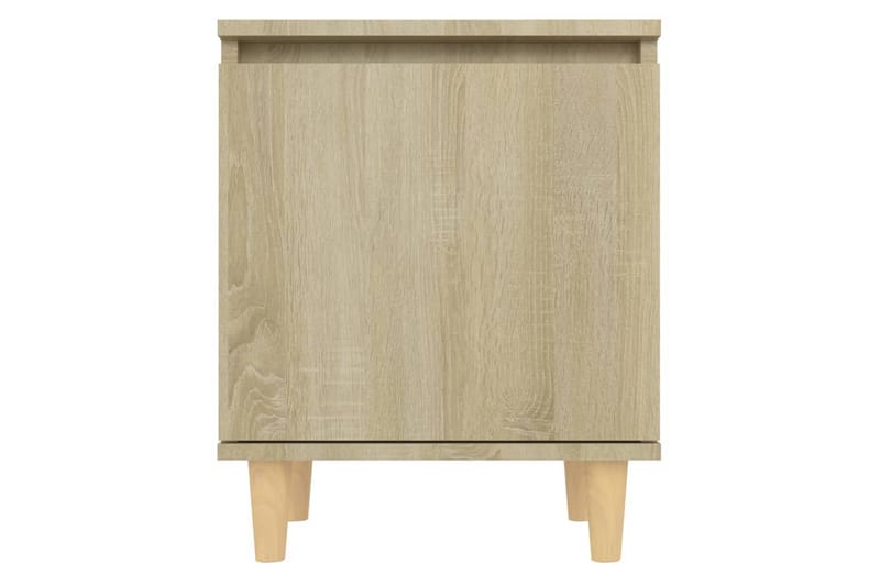 sengeskab m. massive træben 40x30x50 cm sonoma-eg - Brun - Møbler - Borde - Aflastningsbord - Sengebord
