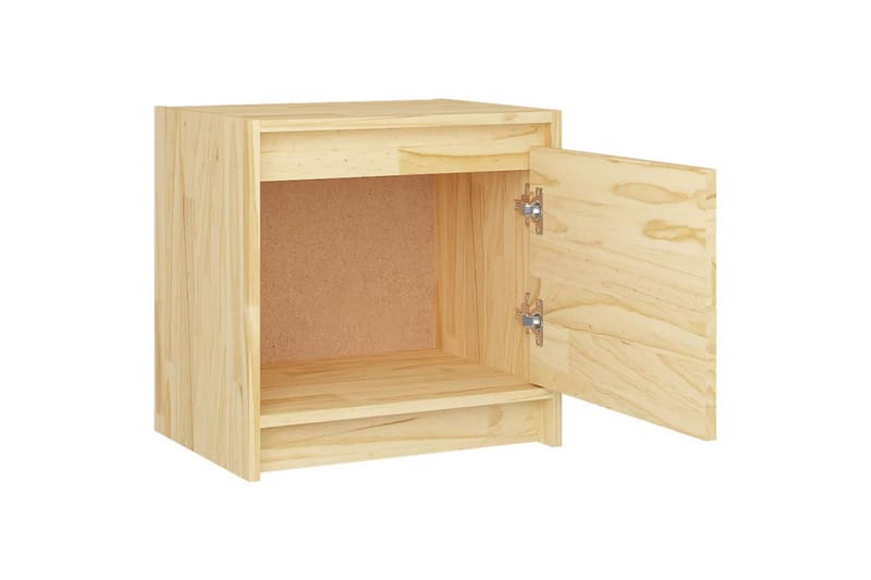 sengeskabe 2 stk. 40x30,5x40 cm massivt fyrretræ - Brun - Sengebord