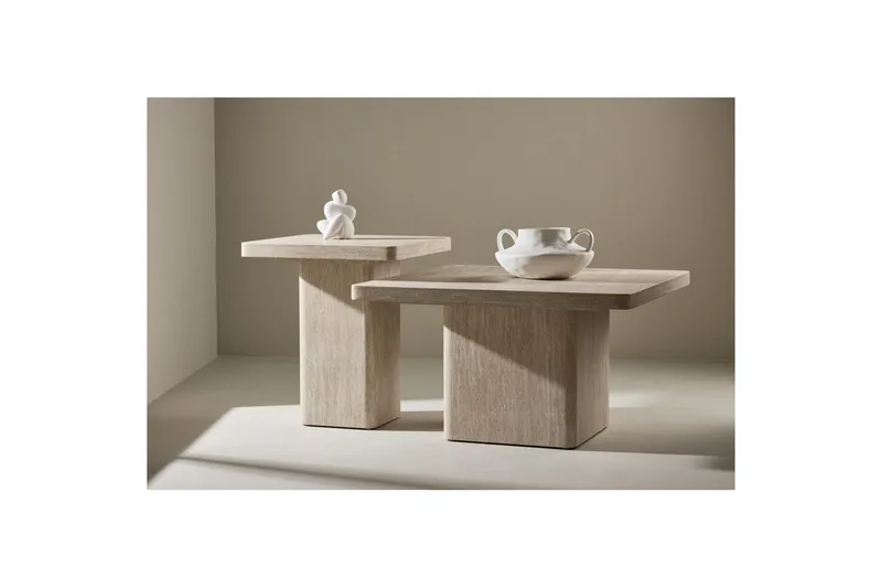 Set table Beige - Møbler - Borde - Aflastningsbord - Indskudsborde