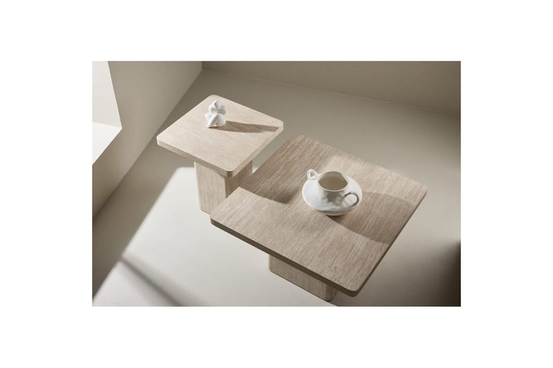 Set table Beige - Møbler - Borde - Aflastningsbord - Indskudsborde