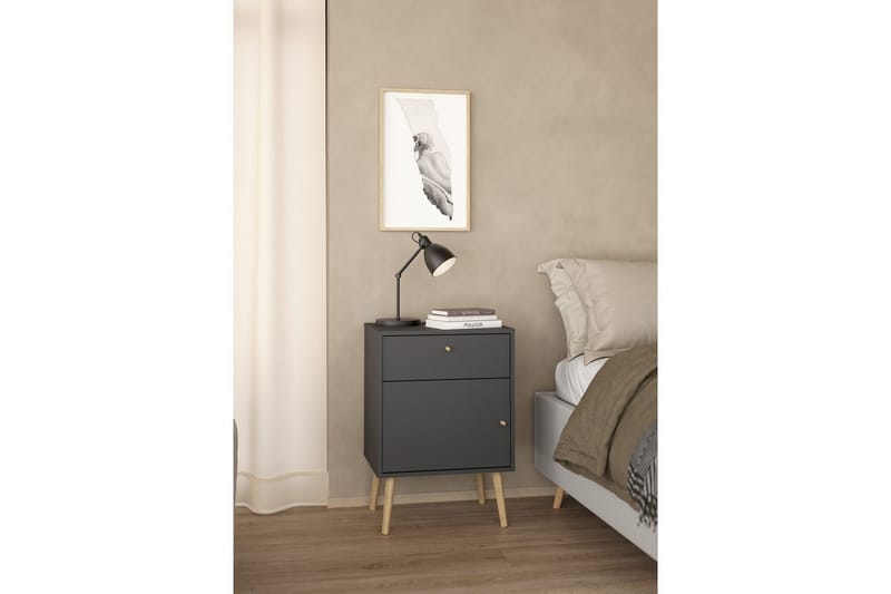 Shinta Natbord 50 cm - Grå - Møbler - Borde - Aflastningsbord - Sengebord