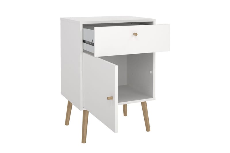 Shinta Natbord 50 cm - Hvid - Møbler - Borde - Aflastningsbord - Sengebord