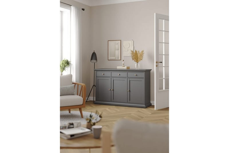 Shoiba Sidebord 144 cm - Mørkegrå - Møbler - Borde - Aflastningsbord - Lampebord