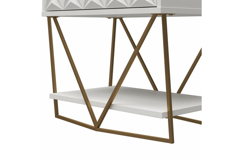 Side-/endebord Blair Creme - Creme - Møbler - Borde - Aflastningsbord - Lampebord