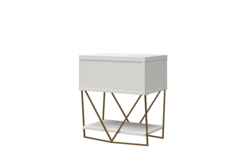 Side-/endebord Blair Creme - Creme - Møbler - Borde - Aflastningsbord - Lampebord