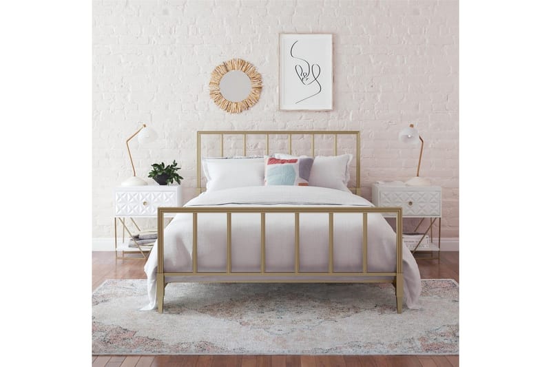 Side-/endebord Blair Creme - Creme - Møbler - Borde - Aflastningsbord - Lampebord
