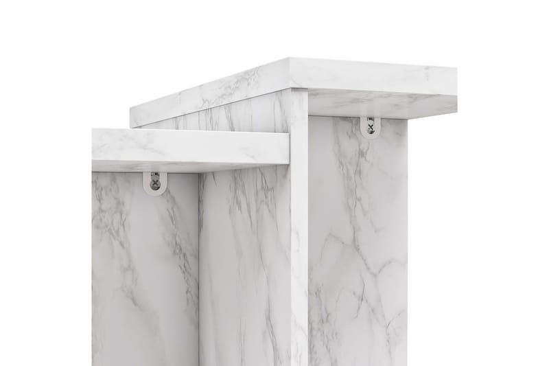 Side-/endebord Brielle Hvid Marmor - Hvid Marmor - Møbler - Borde - Aflastningsbord - Lampebord