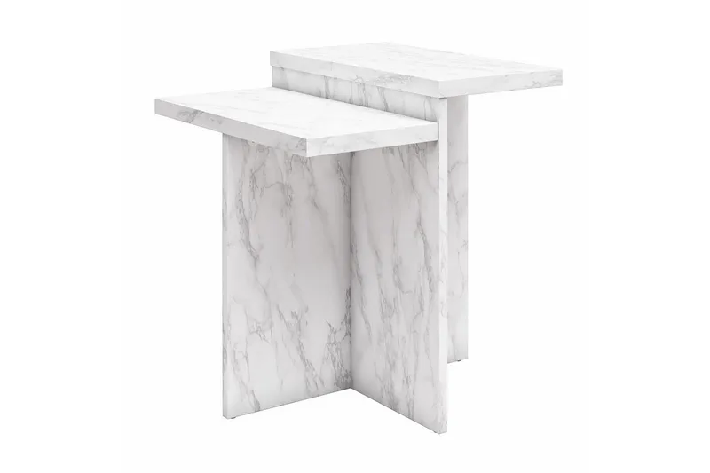 Side-/endebord Brielle Hvid Marmor, Hvid Marmor