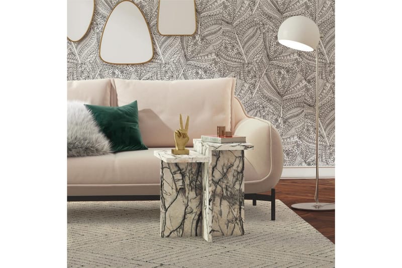Side-/endebord Brielle Onyxmarmor - Onyxmarmor - Møbler - Borde - Aflastningsbord - Lampebord