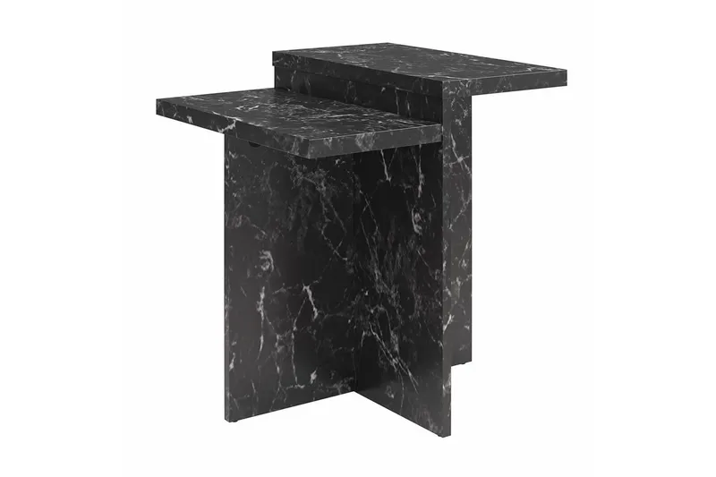 Side-/endebord Brielle Sort Marmor, Sort Marmor