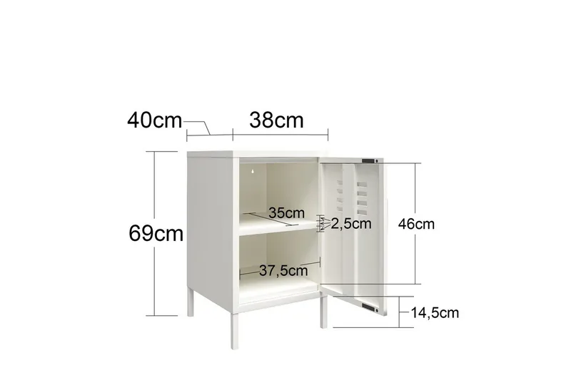 Side-/endebord Mission District Lys Grøn - Lys Grøn - Møbler - Borde - Aflastningsbord - Lampebord