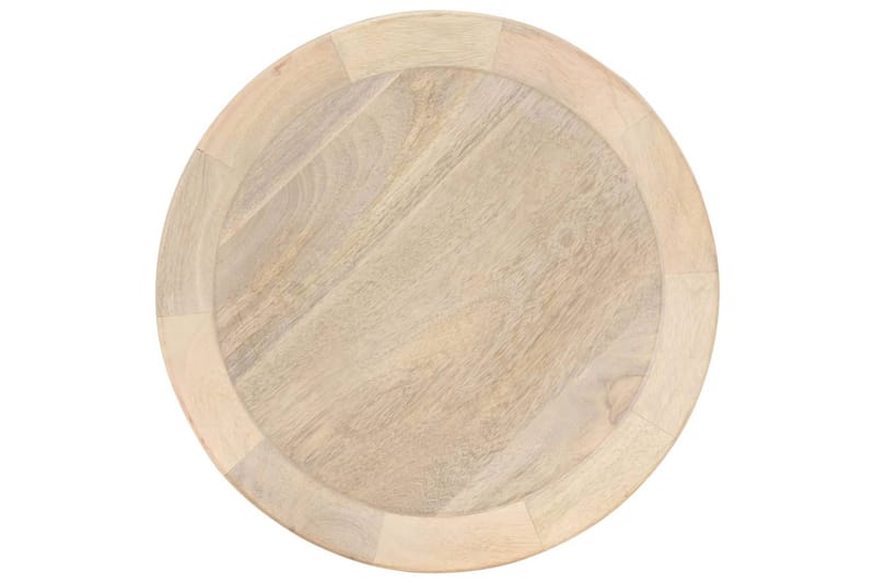 Sidebord ø40x45 cm massivt mangotræ - Brun - Møbler - Borde - Aflastningsbord - Lampebord
