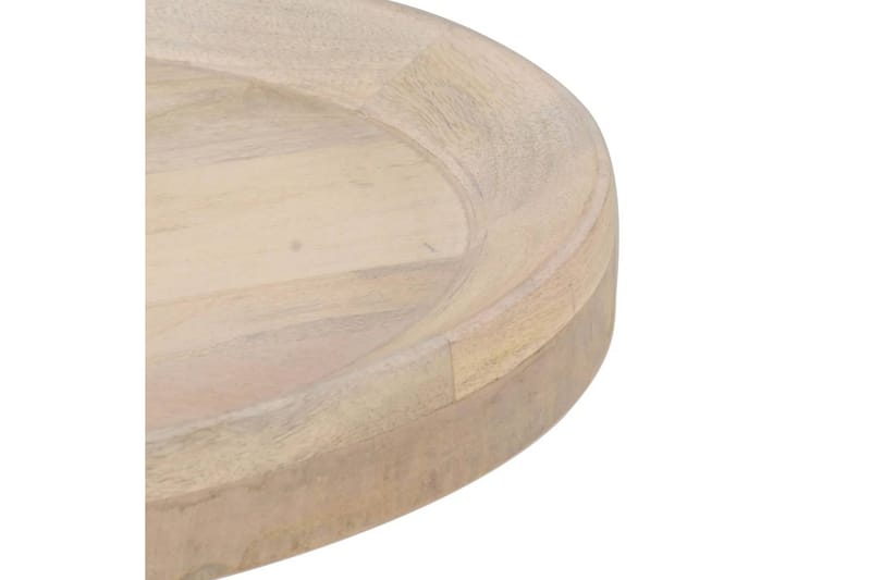 Sidebord ø50x55 cm massivt mangotræ - Brun - Lampebord - Bakkebord & små borde