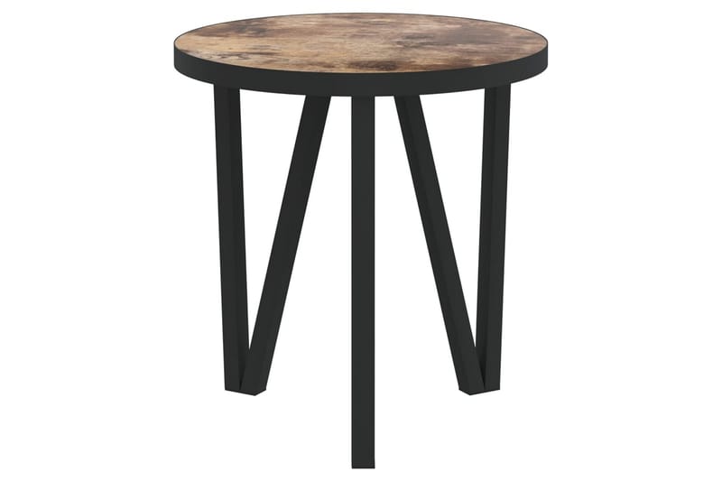 sidebord 35 cm MDF sort og gul - Gul - Møbler - Borde - Aflastningsbord - Lampebord