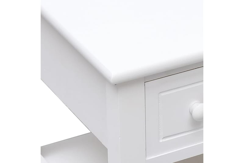 Sidebord 40 X 40 X 40 Cm Kejsertræ Hvid - Hvid - Lampebord - Bakkebord & små borde