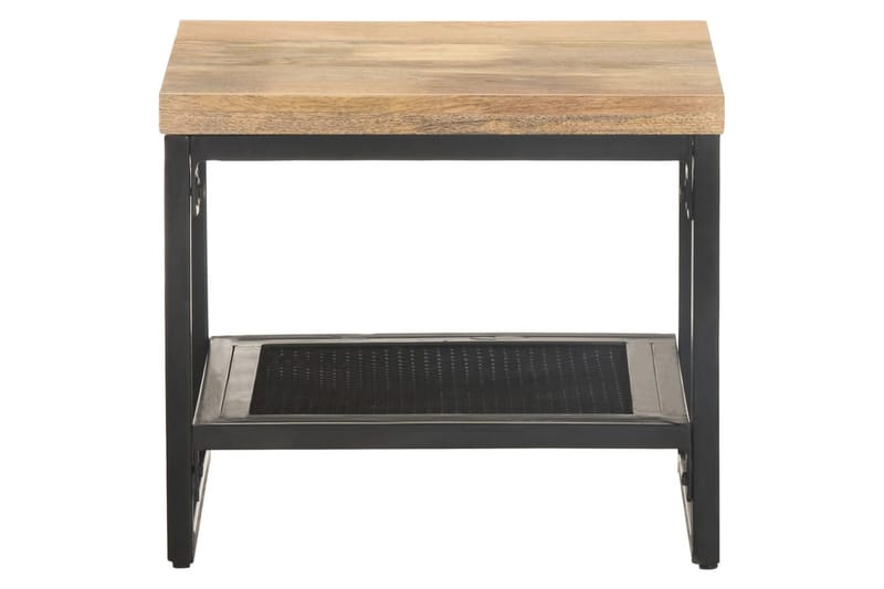 Sidebord 40x40x35 cm massivt mangotræ - Brun - Møbler - Borde - Aflastningsbord - Lampebord