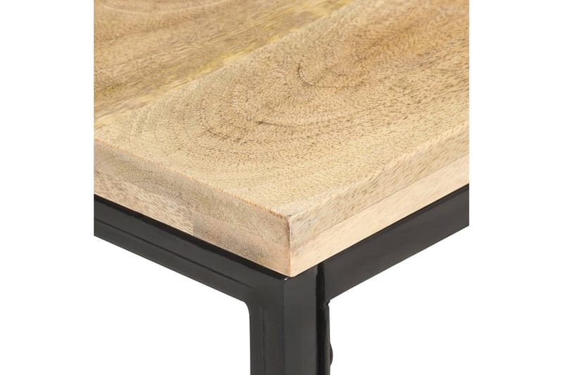 Sidebord 40x40x35 cm massivt mangotræ - Brun - Møbler - Borde - Aflastningsbord - Lampebord