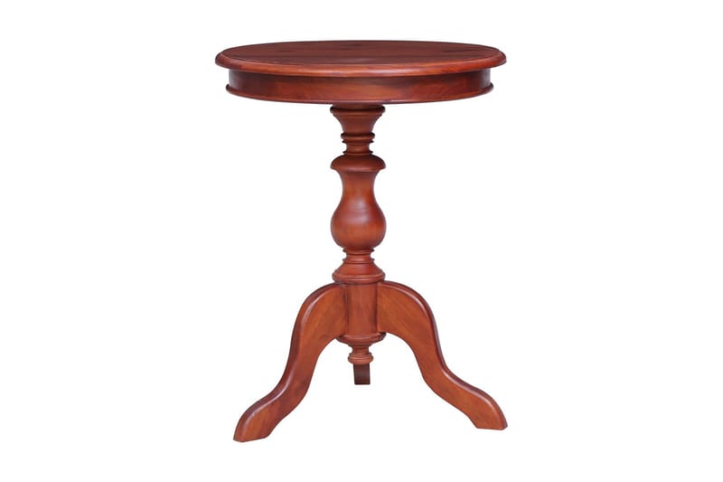 Sidebord 50 x 50 x 65 cm massivt mahognitræ brun - Brun - Lampebord - Bakkebord & små borde