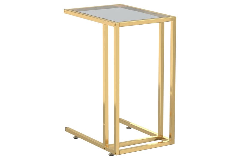 sidebord 50x35x65 cm hærdet glas sort - Sort - Møbler - Borde - Aflastningsbord - Lampebord