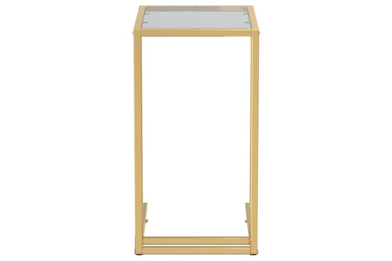 sidebord 50x35x65 cm hærdet glas sort - Sort - Møbler - Borde - Aflastningsbord - Lampebord