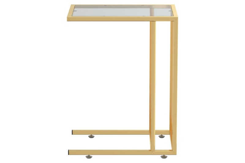 sidebord 50x35x65 cm hærdet glas sort - Sort - Møbler - Borde - Aflastningsbord - Lampebord