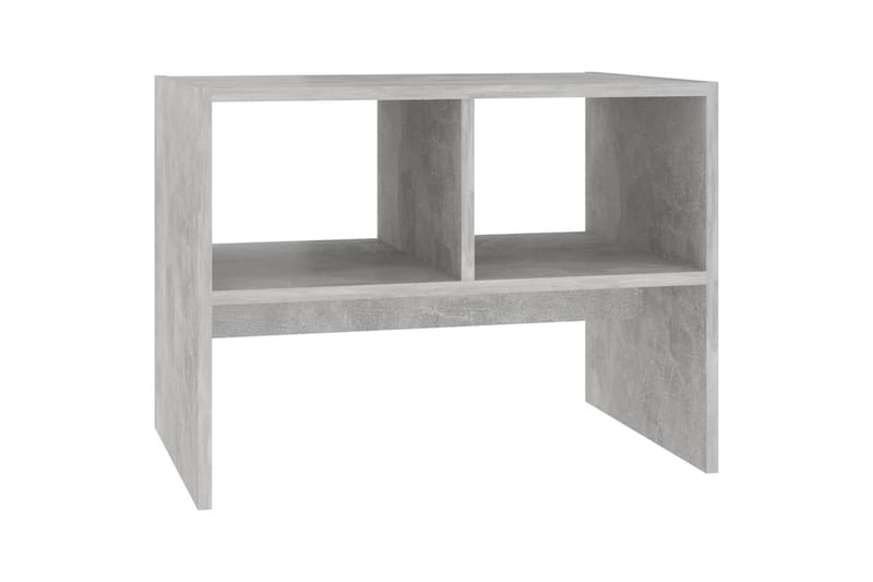 sidebord 60x40x45 cm spånplade betongrå - Grå - Lampebord - Bakkebord & små borde
