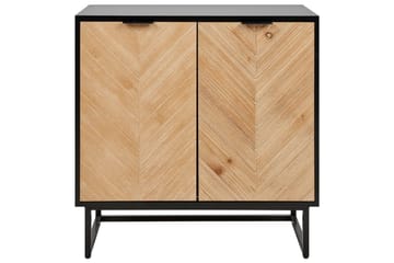 Sidebord Alaska Sort, lyst træ - Sort, lyst træ - Møbler - Borde - Aflastningsbord - Lampebord
